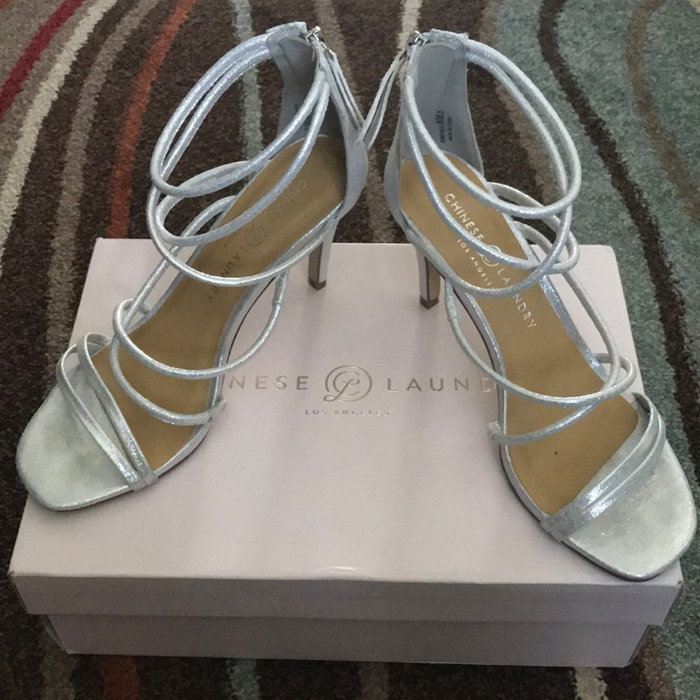 Chinese Laundry Silver strappy sandals